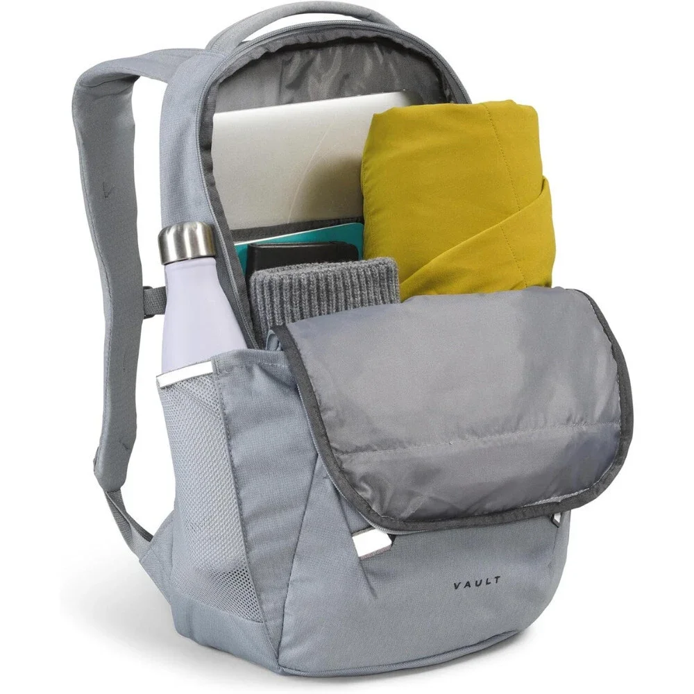 The North Face Vault Backpack Unisex Gray Shoulder Strap Laptop Sleeve Bag SGB56